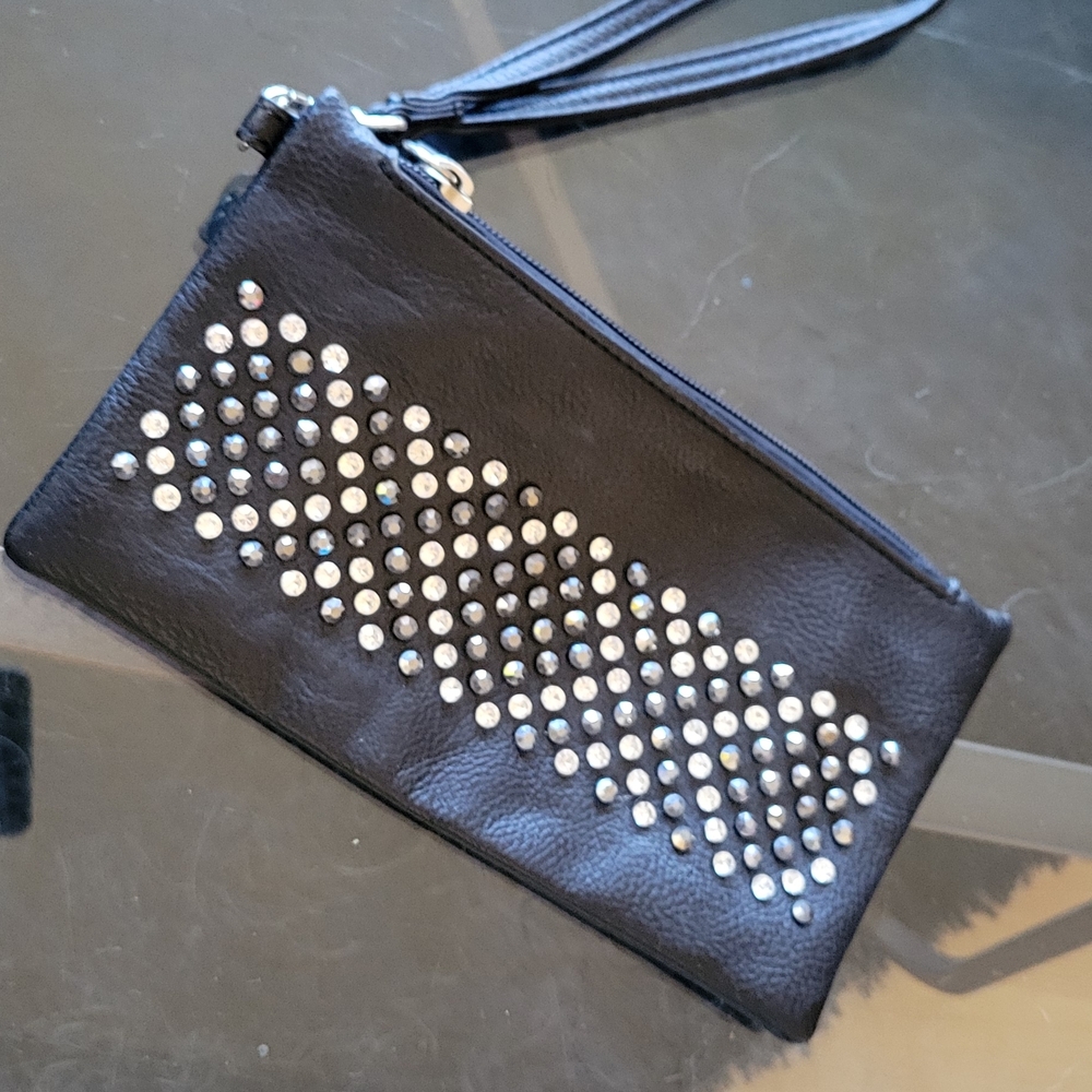 Forelli Black Studded Clutch